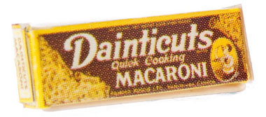 Dollhouse Miniature Vintage Macaroni Box